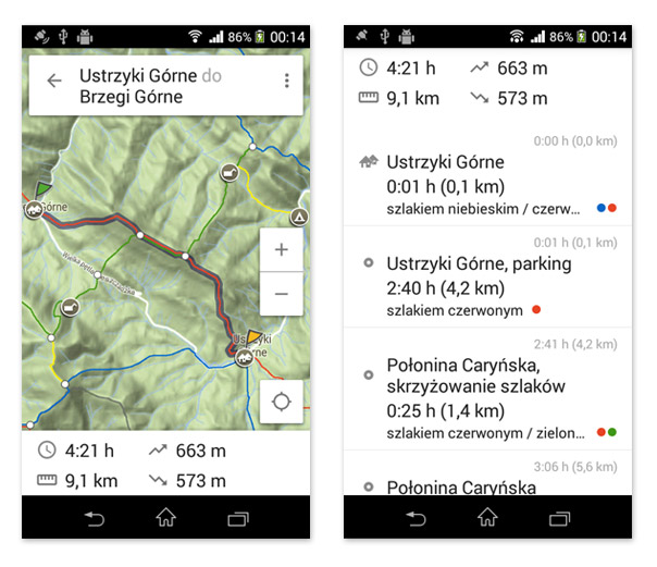 Mapa turystyczna - aplikacja mobilna 
